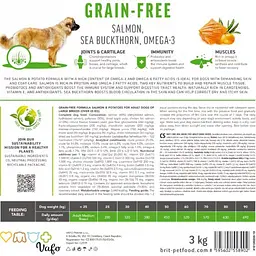 Сухий корм Brit Care Dog Grain-free Adult Large Breed для собак великих порід, беззерновий з лососем, 12 кг - мініатюра 7