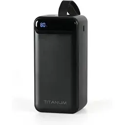 Універсальна мобільна батарея 50000 mAh, Titanum 741S, Black, 22.5 Вт, 2xUSB / Type-C, QC 3.0, PD, LED ліхтарик (TPB-741S-B)