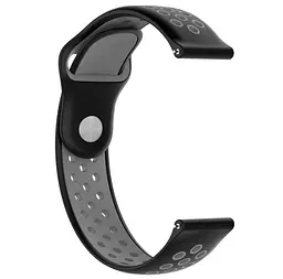 Спортивний ремінець Primo Perfor Sport для Garmin Vivoactive 3/Vivomove HR/Forerunner 245/645 Black Grey - мініатюра 2
