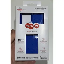 Протиударний чохол силіконовий Tech21 Evo Check для Samsung Galaxy S24 Ultra (6.8") Cobalt Blue T21-10681 - мініатюра 5