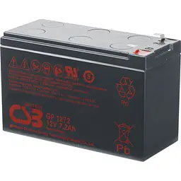 Акумулятор CSB AGM 12V [12V/7.2Ah/86.4Wh] [GP1272F2-25W] [154008]