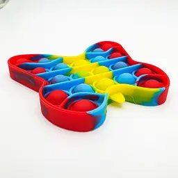 Сенсорна іграшка антистрес силіконова нескінченна пухирець попит UKC Pop It Fidget метелик - мініатюра 4