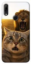 Чохол Demsky Shocked cat and lion для Huawei P Smart Z