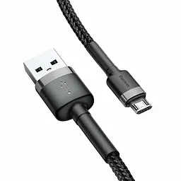 Кабель Baseus Cafule Micro USB 3m (CAMKLF-HG1) Gray/Black [69673] - мініатюра 4