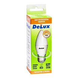 Лампочка Delux BL37B 7Вт 2700K 220В E27 (90004071 90021348) - мініатюра 2