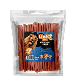 Ласощі для собак UniQ PETS М'які палички з кролика 500 г