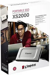 Диск портативний переносний SSD Kingston XS2000 500 GB USB 3.2 Gen2 (2x2) Type-C - мініатюра 8