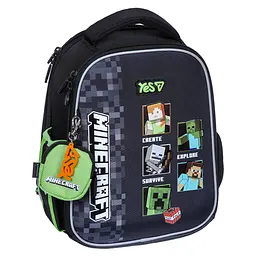 Рюкзак шкільний  ортопедичний шкільний каркасний Yes Minecraft Reality H-100S
