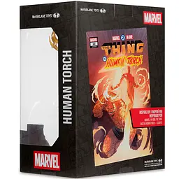 Фігурка Marvel Human Torch - Collectible with Scene 10 (Фантастична четвірка) 30.5 см - мініатюра 9