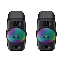 Стерео колонки ігрові HAVIT HV-SK213 USB RGB Black HAVIT (27843-000) - мініатюра 2