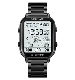 Чоловічий наручний годинник Skmei 1888 astronaut фітнес трекер (Чорний) - мініатюра 1