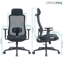 Офісне крісло OfficePro Wave OC670-B-B-B (OC670-B-B-B) - мініатюра 8