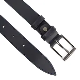 Ремінь дитячий/підлітковий шкіряний темно-синій PS-3053 (90 см) - мініатюра 3
