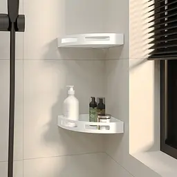 Полиця кутова для ванної кімнати Nice & Cozy Corner біла - мініатюра 4