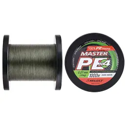 Шнур Select Master PE 1000m (темн.-зел.) #3.0/0.27mm 73lb/33kg