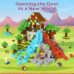 Магнітний конструктор Minecraft 150 шт по грі Майнкрафт Пошук скарбів Mk001028.2 - мініатюра 6