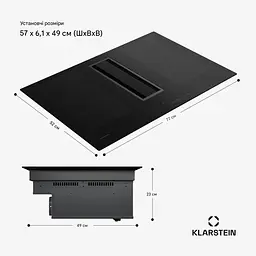 Індукційна плита з витяжкою Klarstein Chef-Fusion DownAir (10045557) - мініатюра 6