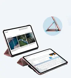 Чохол до планшета BeCover Tri Fold Hard Apple iPad Pro 13" M4 2024 Pink (711732) - мініатюра 5