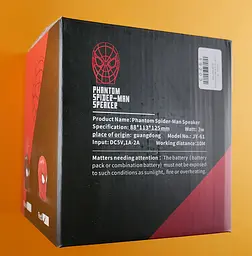 Портативна Bluetooth-колонка Phantom Spider Man Speaker JY-61 Червоний - мініатюра 3