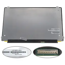 Матриця 15.6 LQ156D1JX01 (3840*2160 40pin(eDP IPS 330cd/m2 100% RGB) LED SLIM(горизонтальні та вертикальні вушки) матова