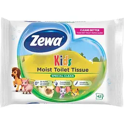 Туалетний папір вологий ZEWA Kids 42шт