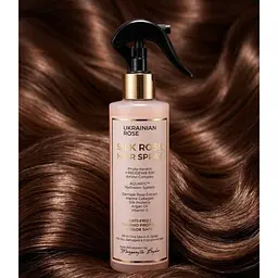 Спрей-кондиціонер для волосся з фіто-кератином та амінокислотами Silk Rose Hair Spray Ukrainian Rose 250 мл - мініатюра 2