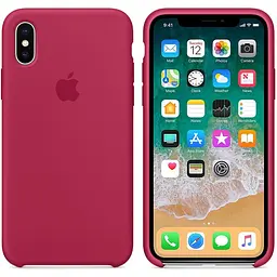 Чохол-накладка Toto Silicone Case Apple iPhone XS Max Rose Red - мініатюра 2