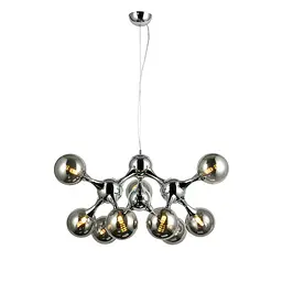 Люстра стельова LED Levistella 7529816-9 CR+BK, G9, 9 плафонов, хром, чорний, для вітальні, діаметр 700 мм - мініатюра 2