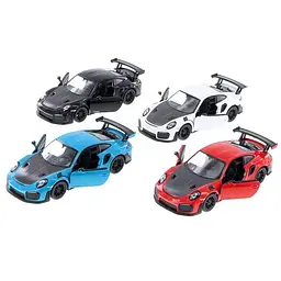 Металева інерційна легкова модель Porsche 911 GT2 RS 5", відкриваються двері (В асортименті) - мініатюра 3