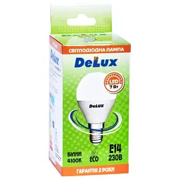 Лампочка Delux BL50P 7 Вт 4100K 220В E14 (90020560 90011758) - мініатюра 2
