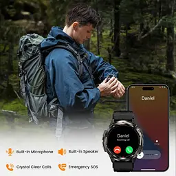 Смарт-годинник тактичний Kospet Tank T3 Ultra 2 Black (KTT0003U2B) - мініатюра 6