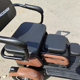 Електроскутер Триколісний Crosser TR1 (1500W, 72V, 24Ah) Коричневий - мініатюра 6