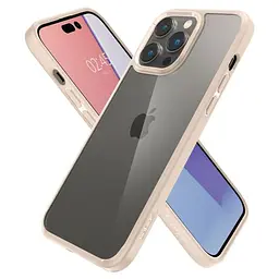 Прозорий чохол Spigen Ultra Hybrid Sand Beige для iPhone 14 Pro Max (ACS04819) - мініатюра 2