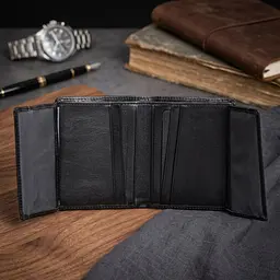 Унісекс портмоне Tony Perotti з зернистої шкіри Newcontatto 3603 nero (90611) Чорне - мініатюра 5