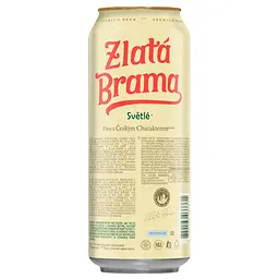Пиво Zlata Brama світле 5% 0.5 л з/б - мініатюра 2