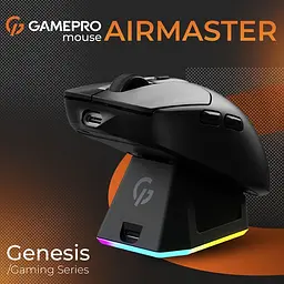 Миша GamePro Genesis Airmaster Wireless/Bluetooth/USB PixArt PAW3311 Sensor Black (GM167B) - мініатюра 11