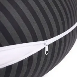 Подушка для вагітних та годування MirSon №5017 Color Line Stripe Black 30х170 см чорна (2200010969771) - мініатюра 3