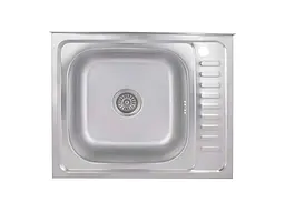 Мийка накладна Brinex 600х500х160мм 1 6050-L, Satin 0,6мм BRIN6050LSAT06