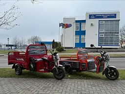 Вантажний електроскутер-самоскид триколісний CROSSER Cargo 16  (1200W 60V, 45Ah) Червоний - мініатюра 5
