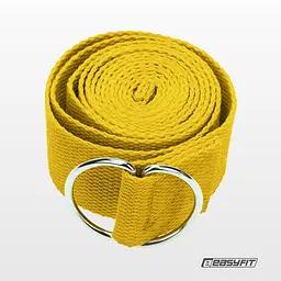 Ремінь для йоги EasyFit жовтий - мініатюра 2