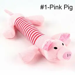 М'яка іграшка для собак Ducling, Elephant & Pig, рожева - мініатюра 7