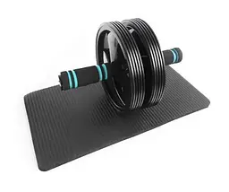 Колесо для преса U-Powex Ab wheel with mat (d18.5cm) Black (UP_1006_Ab/Wheel) - мініатюра 2