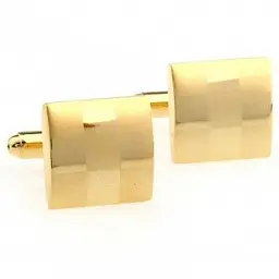 Запонки Жовті Квадратики Handmade acs0005767