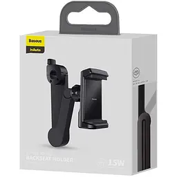 Автомобільний тримач холдер із БЗУ Baseus Storage Backseat WXHZ-01 Black - мініатюра 6