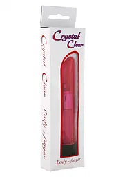 Вібратор Seven Creations - Crystal Clear Х2.5 см - пластиковий рожевий, 13 - мініатюра 7