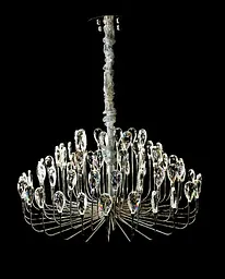 Кришталева люстра LED Splendid Ray L2502/800/76 хром 80 см на 76 ламп - мініатюра 2