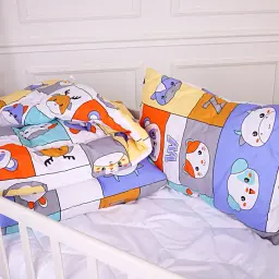 Набір дитячий MirSon зима Kids Time 20-0039 Zoo alphabet 110x140 см бавовна: ковдра з подушкою (2200009671234) - мініатюра 2
