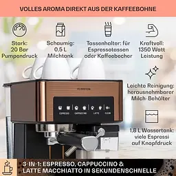 Кавоварка Klarstein Arabica Comfort (10041524) - мініатюра 2