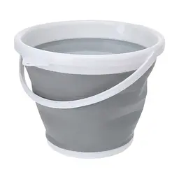 Відро - трансформер складане Good idea Collapsible 32х25 см силіконове 10 л Сірий - мініатюра 3