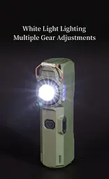 Ліхтар мультифункціональний D51-SMD зелений з Li-Ion акумулятором, індикацією заряду, запальничкою та ЗУ Type-C (46799-D51-SMD_226) - мініатюра 7